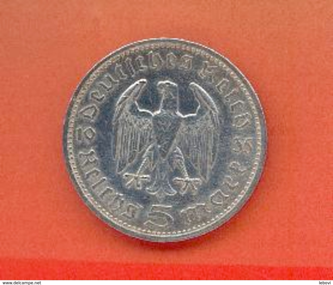 ALLEMAGNE - DEUTSCHESREICH : 5 REICHSMARK 1935 G - 5 Reichspfennig