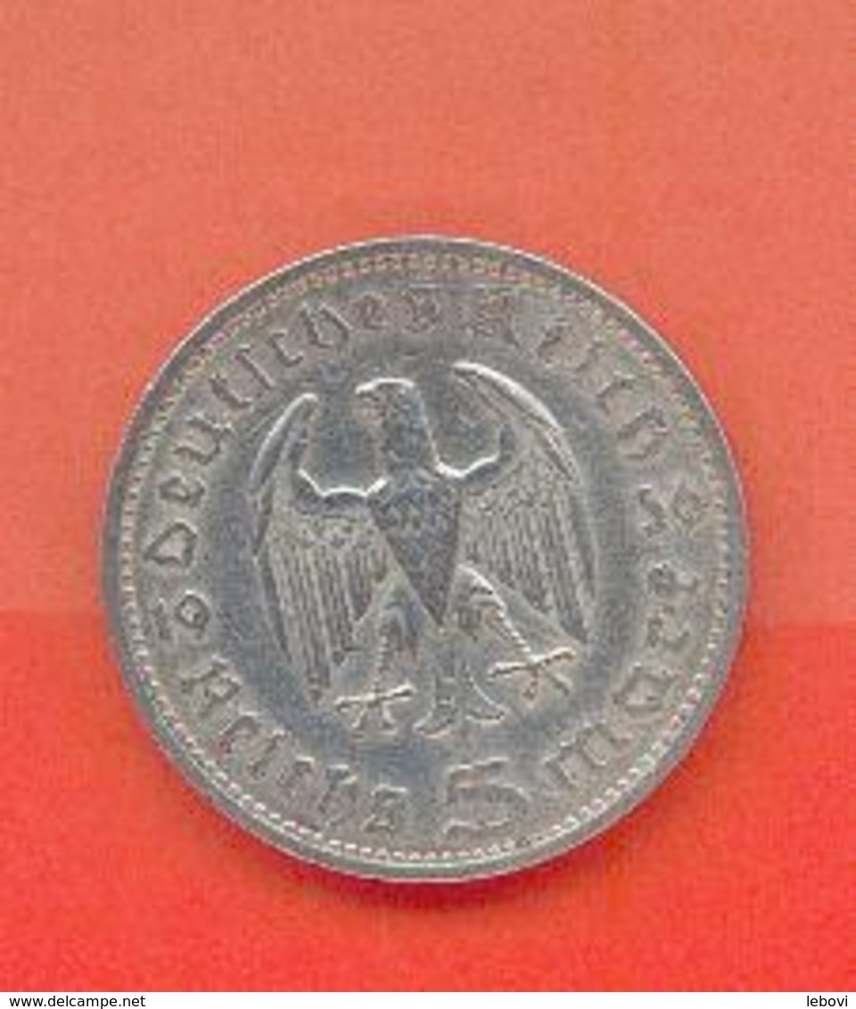 ALLEMAGNE - DEUTSCHESREICH : 5 REICHSMARK 1936 A - 5 Reichspfennig