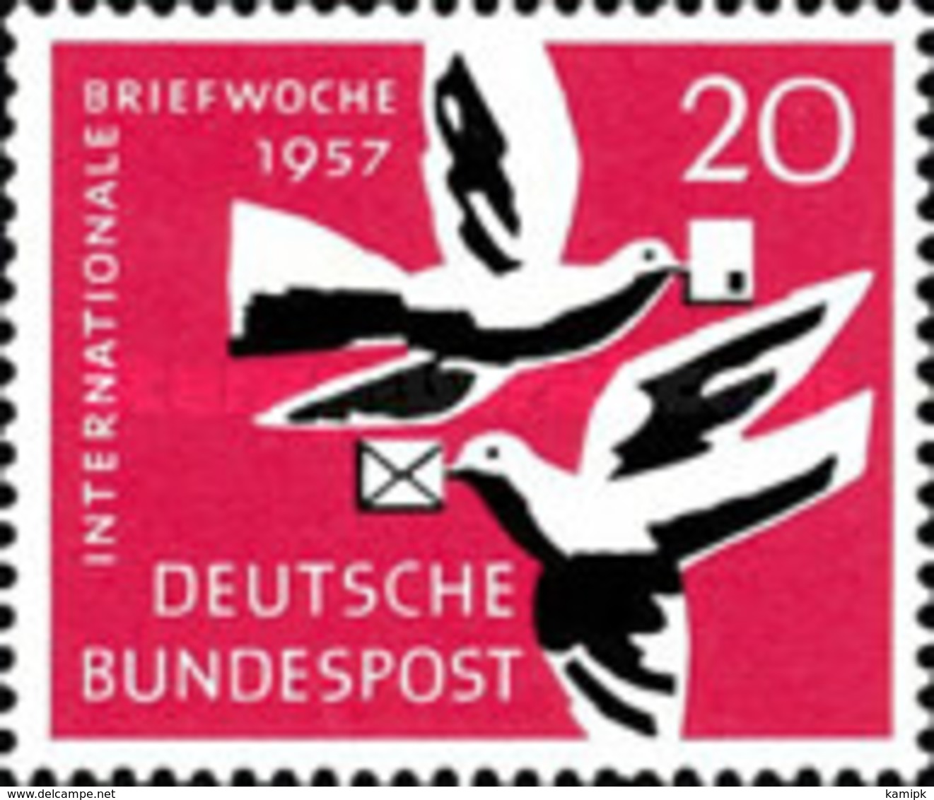 Germany - International Letter Week - 1957 - Used Stamps