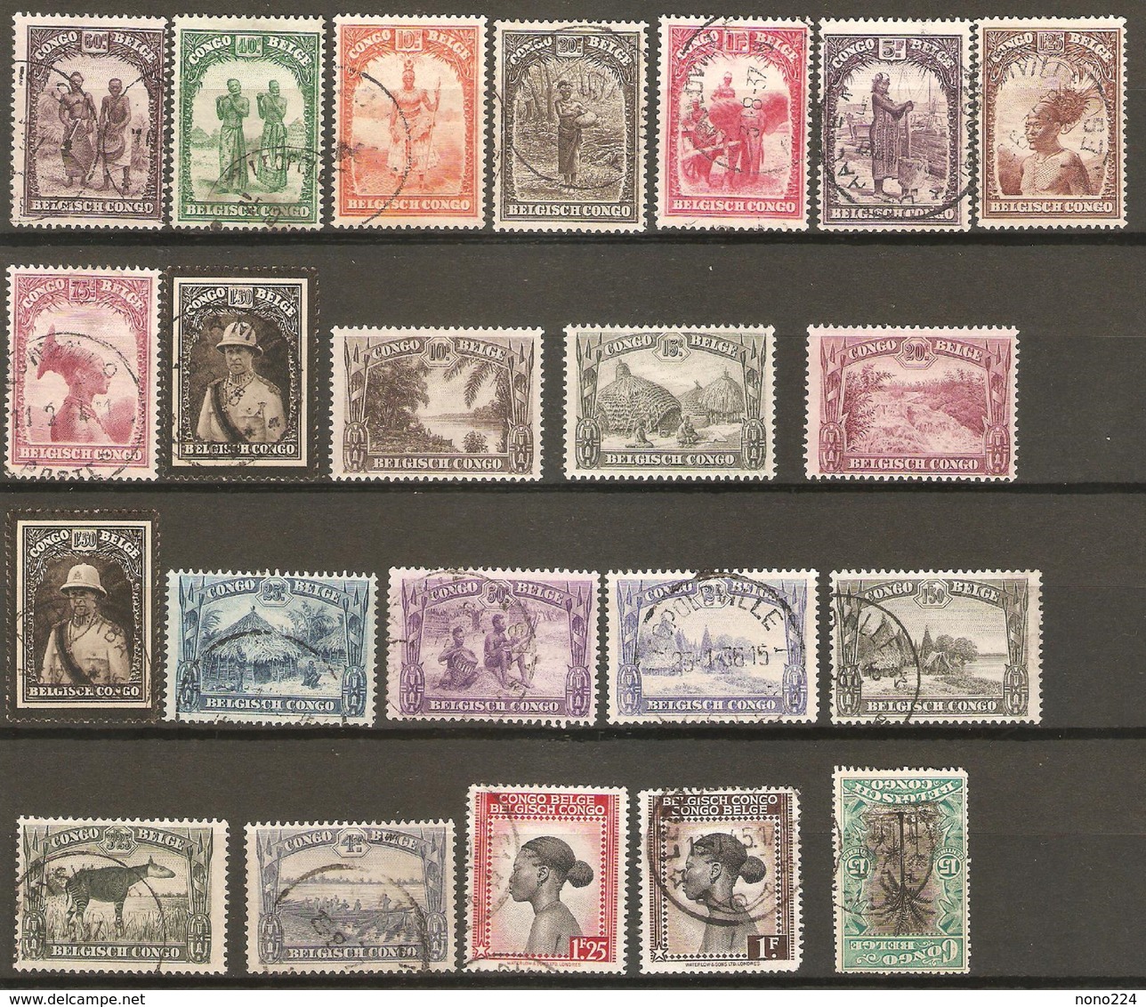 22 Timbres De 1931 & ( Congo-Belge ) - Used Stamps