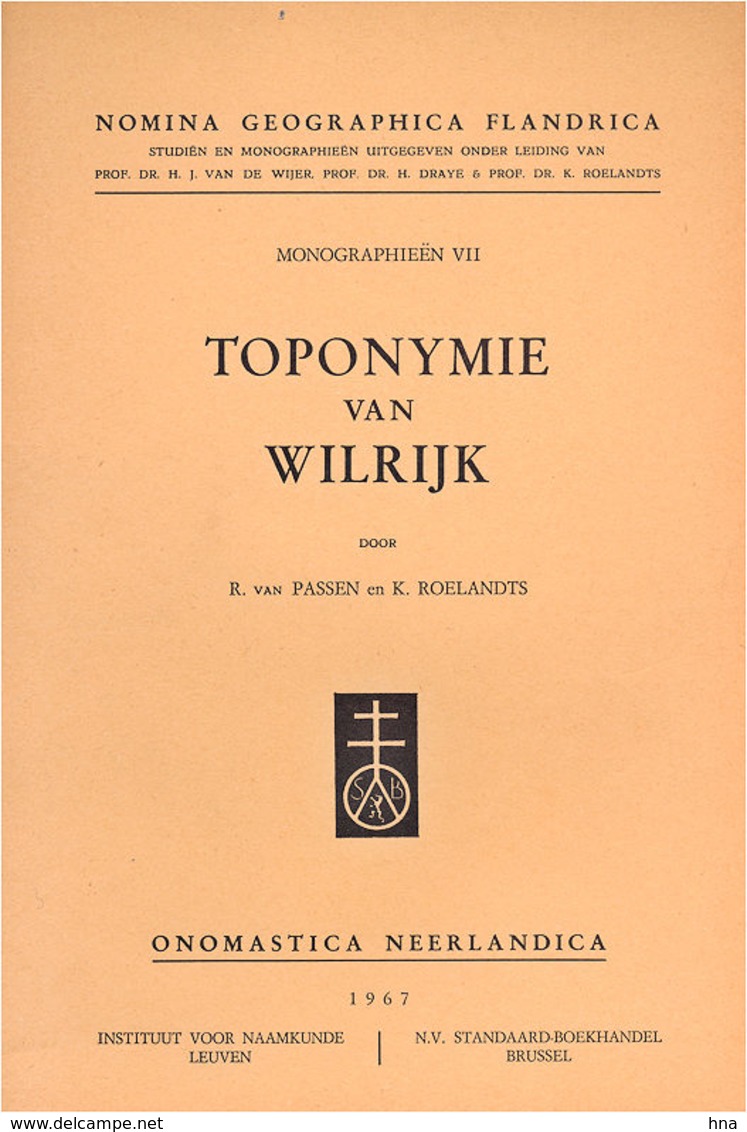 Toponymie De Wilrijk - Geschiedenis