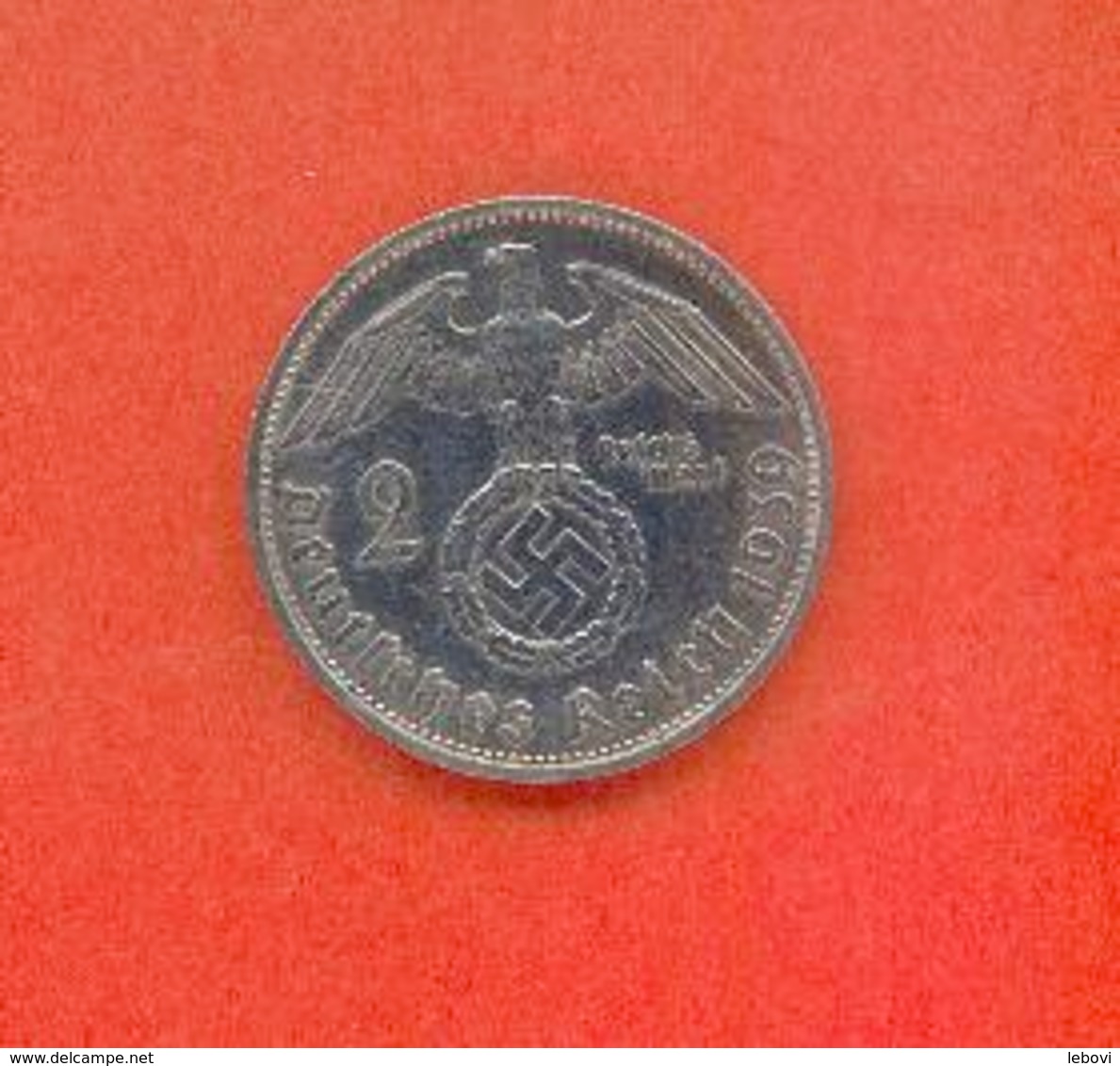 ALLEMAGNE - DEUTSCHESREICH : 2 REICHSMARK 1939 F - 2 Reichspfennig