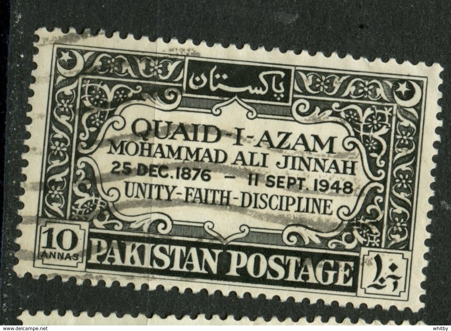 Pakistan 1949 10as Mohammed Ali Jinnah Issue #46 - Pakistan