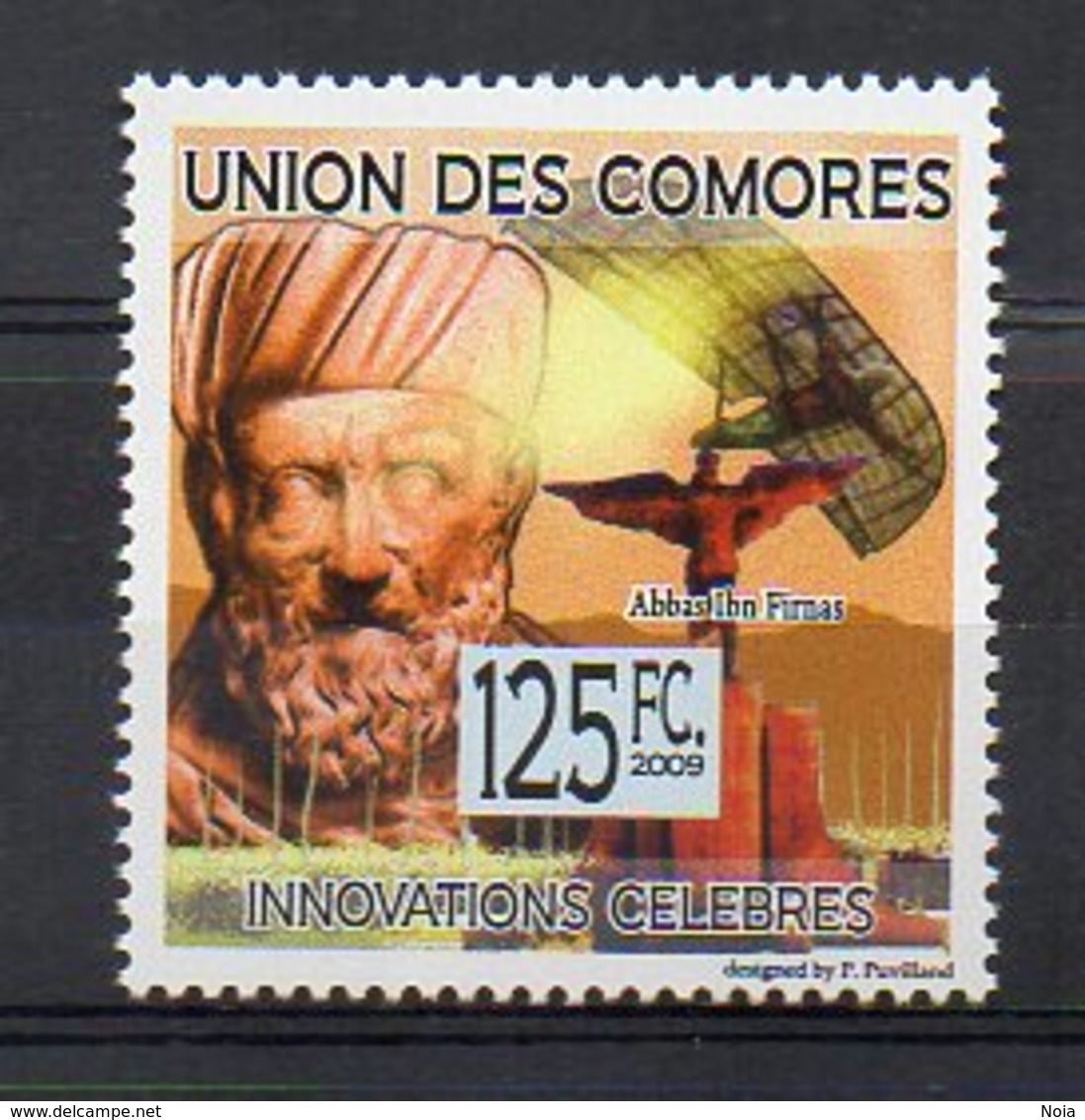 COMORES. INVENTORS. ABBAS IBN FIRNAS. MNH (2R1536) - Autres & Non Classés