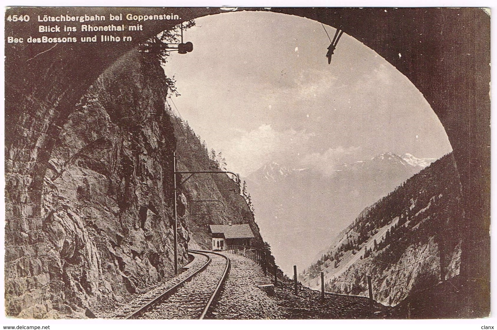 GOPPENSTEIN VS 1910 Lötschberg - Eisenbahn-Tunnel - Sonstige & Ohne Zuordnung