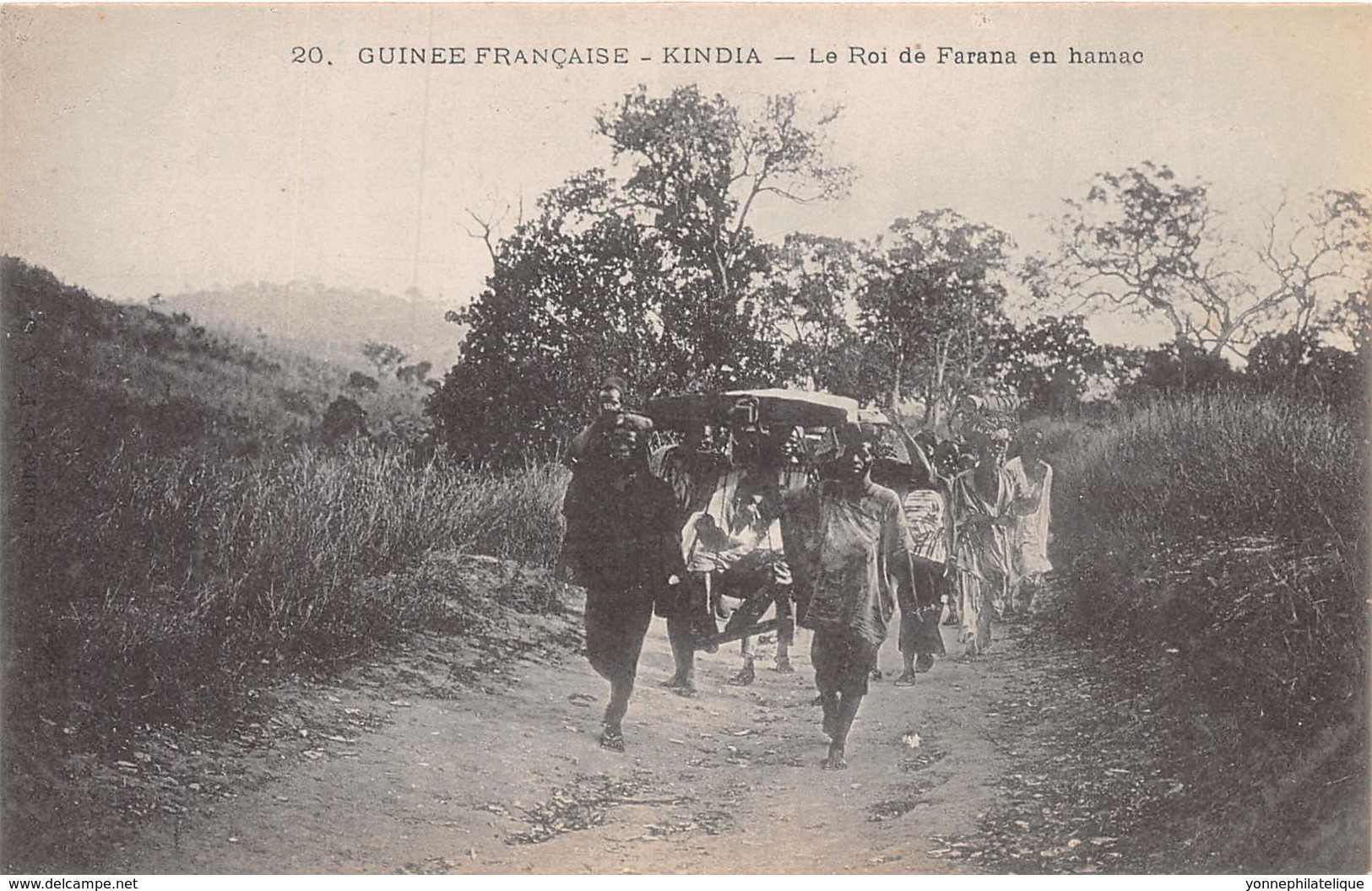 Guinée  Française / Ethnic - 61 - Kindia - Le Roi De Farana En Hamac - French Guinea