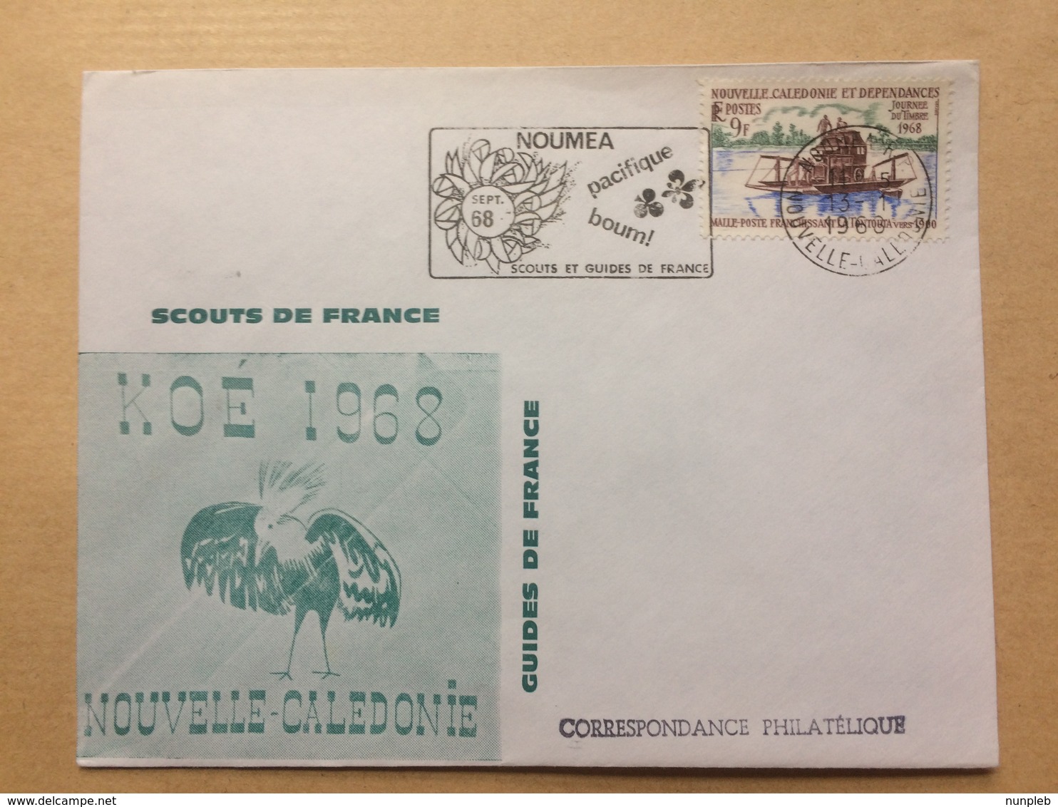 NEW CALEDONIA - NOUVELLE CALEDONIE ET DEPENDANCES -- 1968 Cover - Scouts Et Guides De France - Koe - Noumea - Covers & Documents