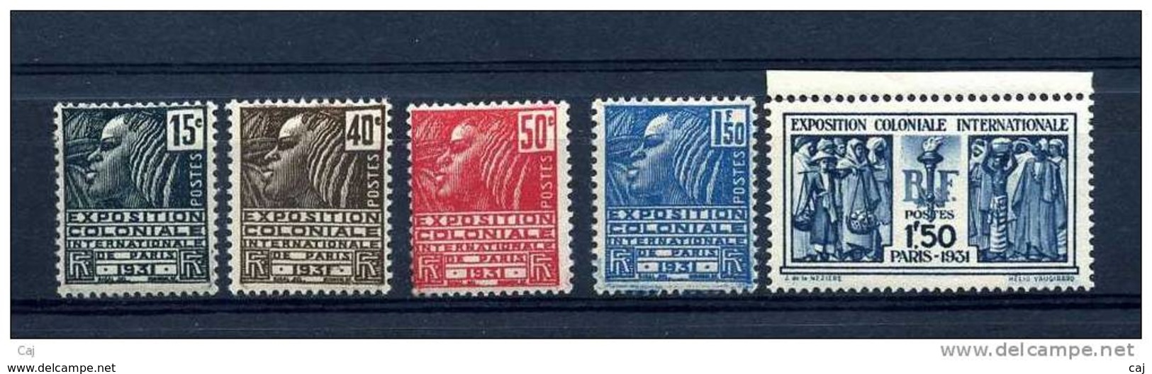France  :  Yv  270-74  **      ,   N3 - Unused Stamps