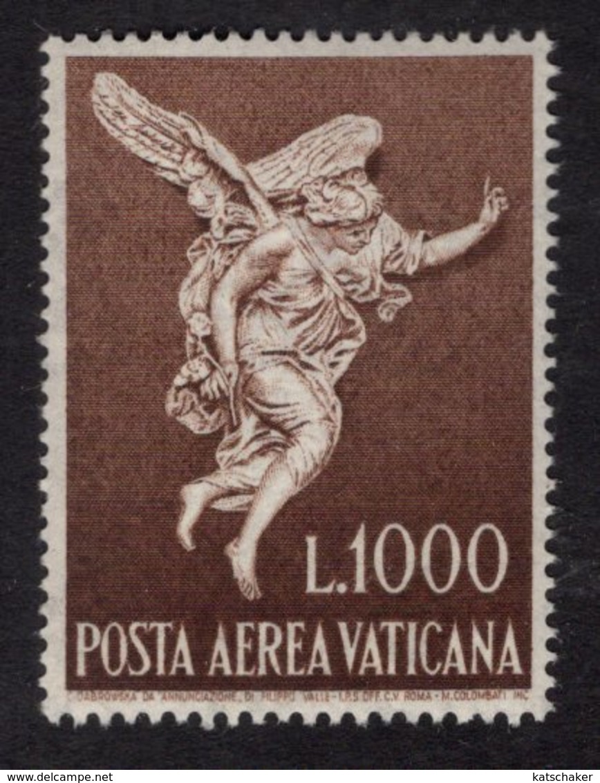 684603154 VATICAN 1962 POSTFRIS MINT NEVER HINGED POSTFRISCH EINWANDFREI SCOTT C45 ARCHANGEL GABRIEL BY FILIPPP VAILE - Ongebruikt