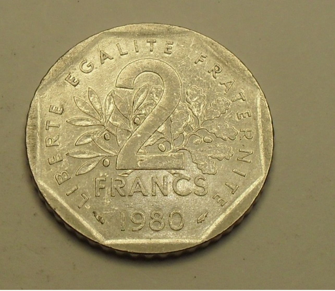 1980 - France - 2 FRANCS, Semeuse, KM 942.1, Gad 547 - Altri & Non Classificati