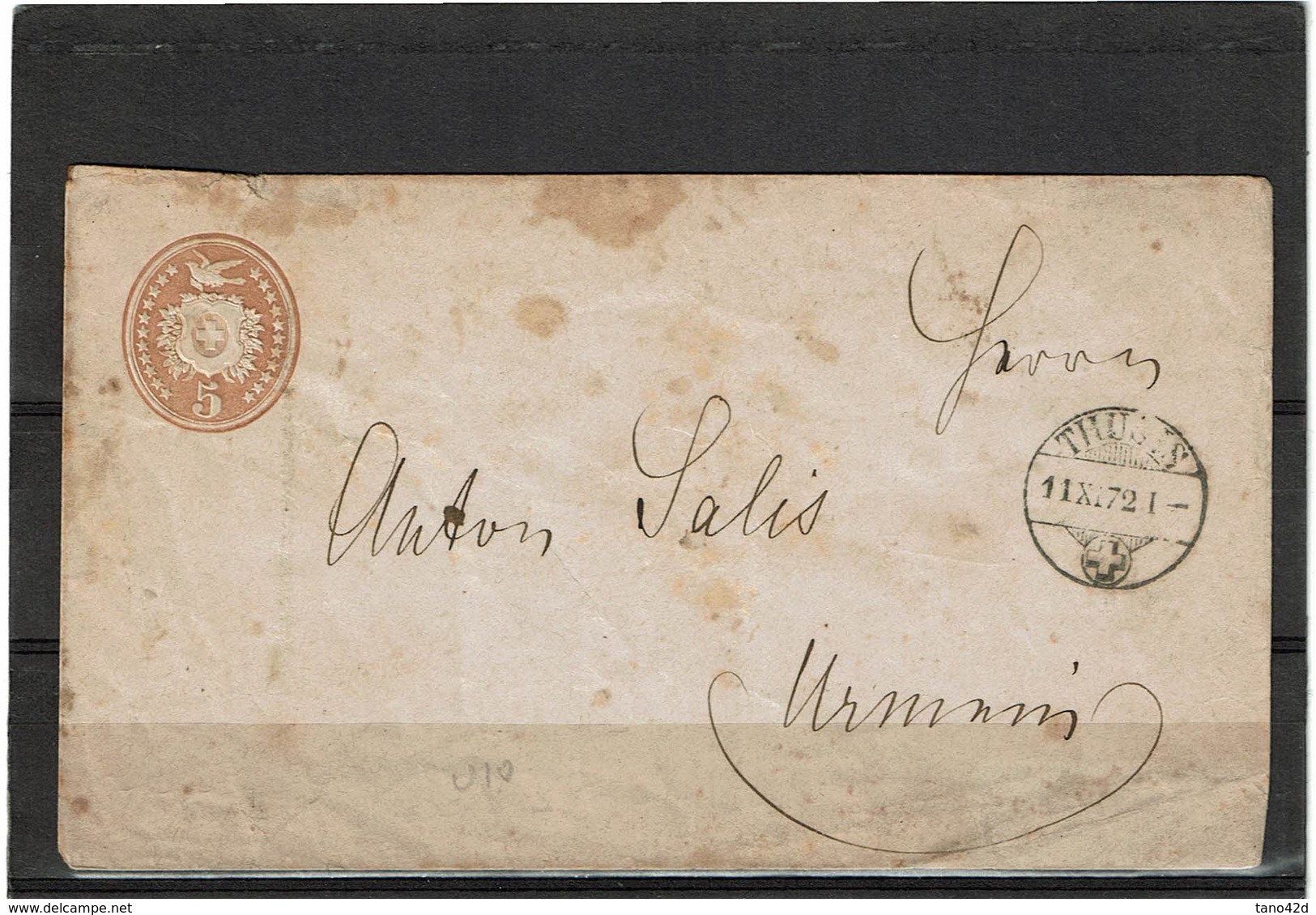 LBR26 -SUISSE ENTIER POSTAL CIRCULE - Postwaardestukken