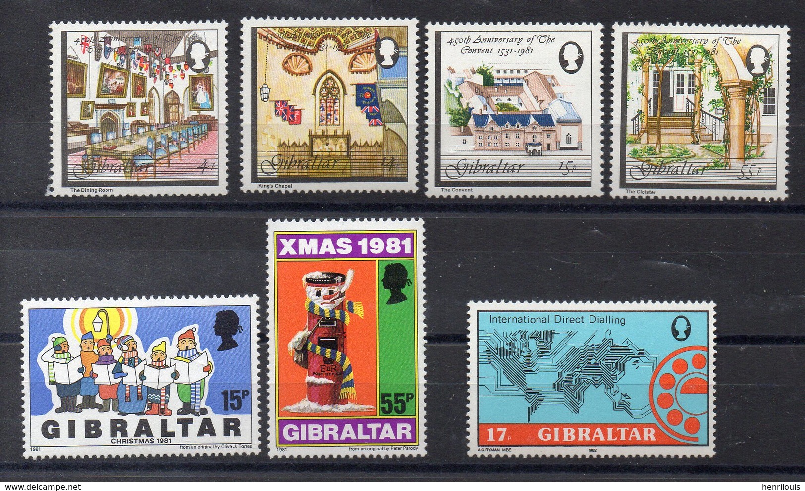 GIBRALTAR  Lot De  Timbres Neufs **  1981-1982  ( Ref 1048M )   Séries Complètes - Gibraltar