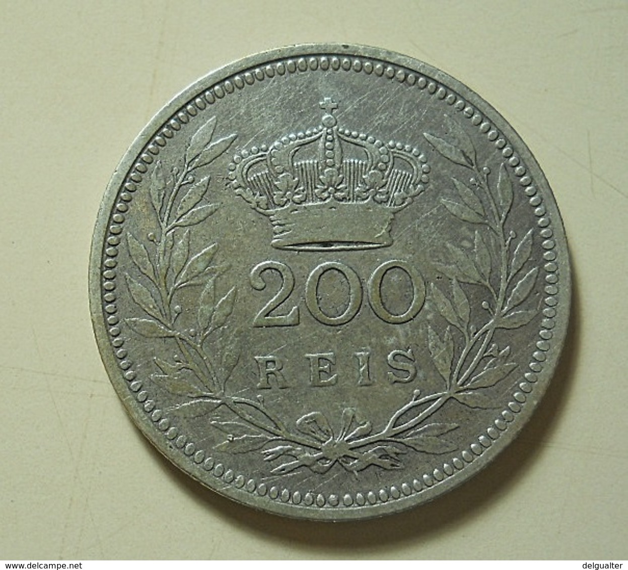 Portugal 200 Reis 1909 Silver - Portugal