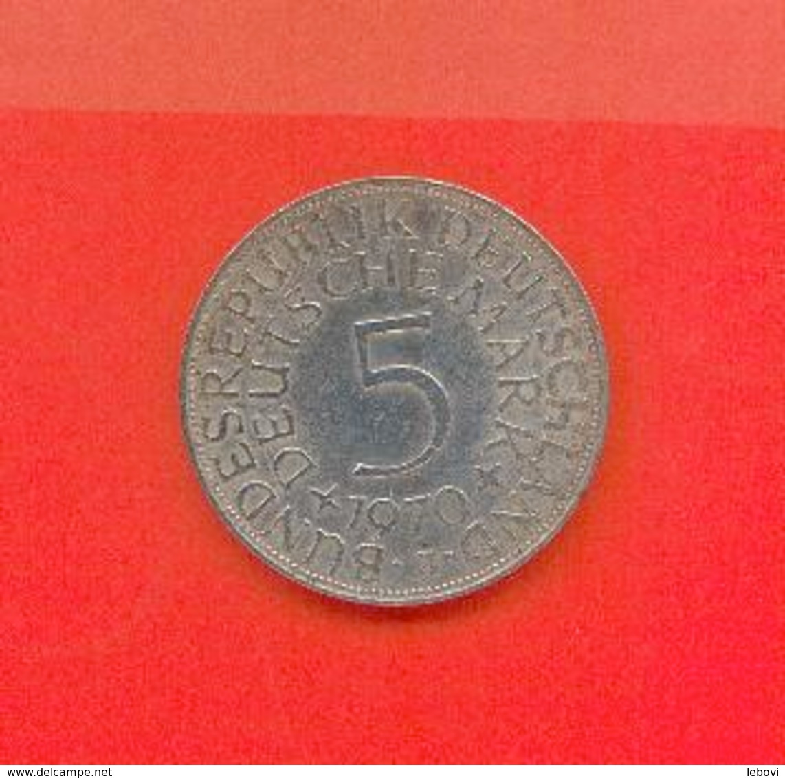 ALLEMAGNE - BUNDESREPUBLIEK : 5 MARK 1970 J - 5 Mark