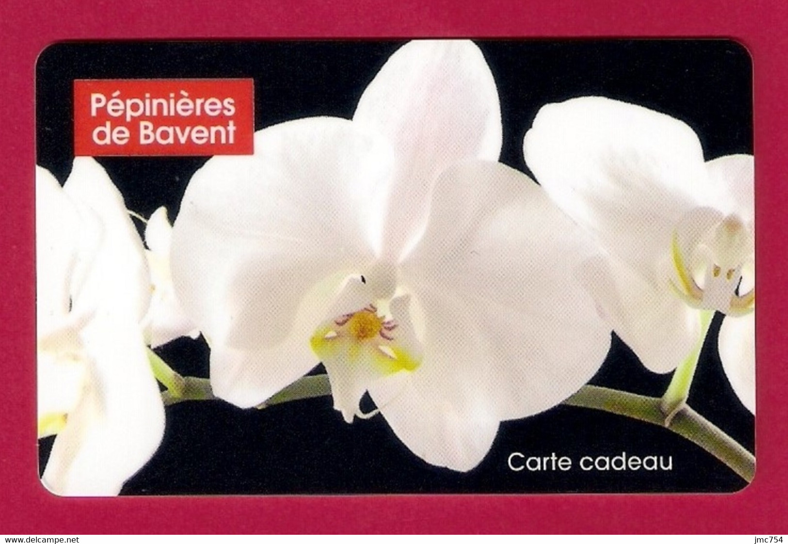 Carte Cadeau Pépinières De Bavent (14).   Fleur.   Orchidée.   Gift Card.  Geschenkkaart.  Tarjeta Regalo. - Cartes Cadeaux