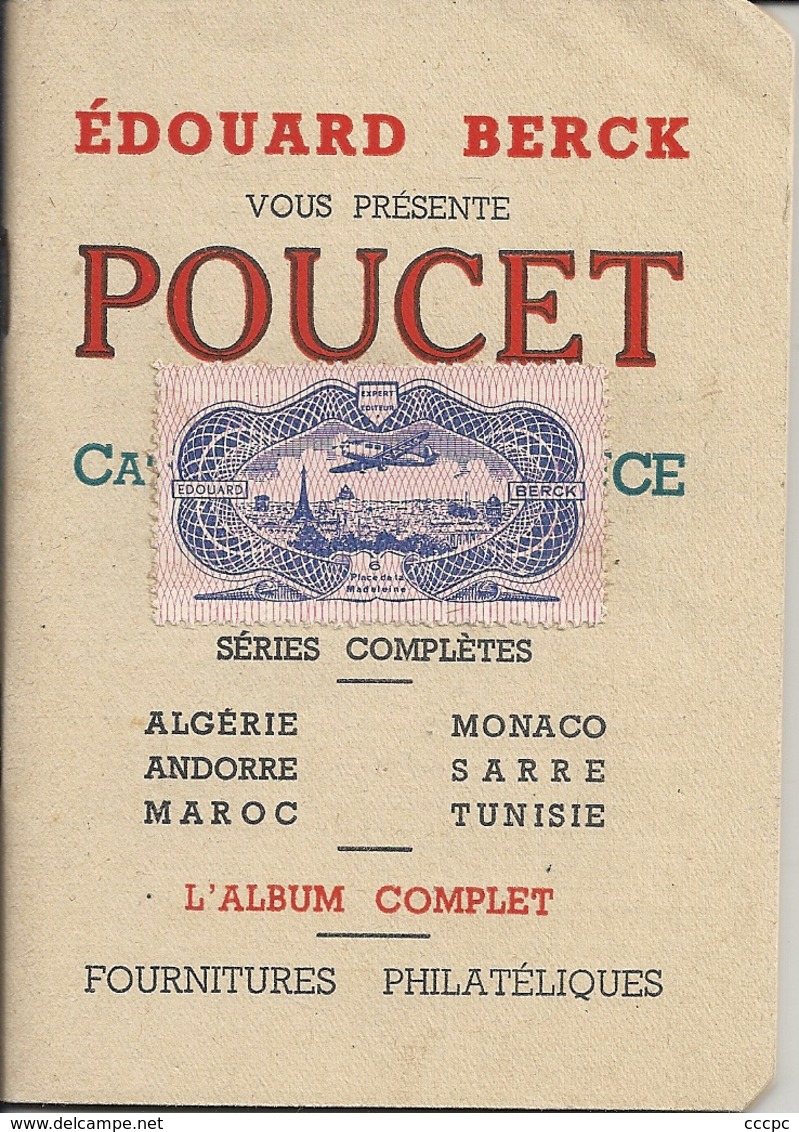 Mini Catalogue De Timbre Edouard Berck Poucet - France