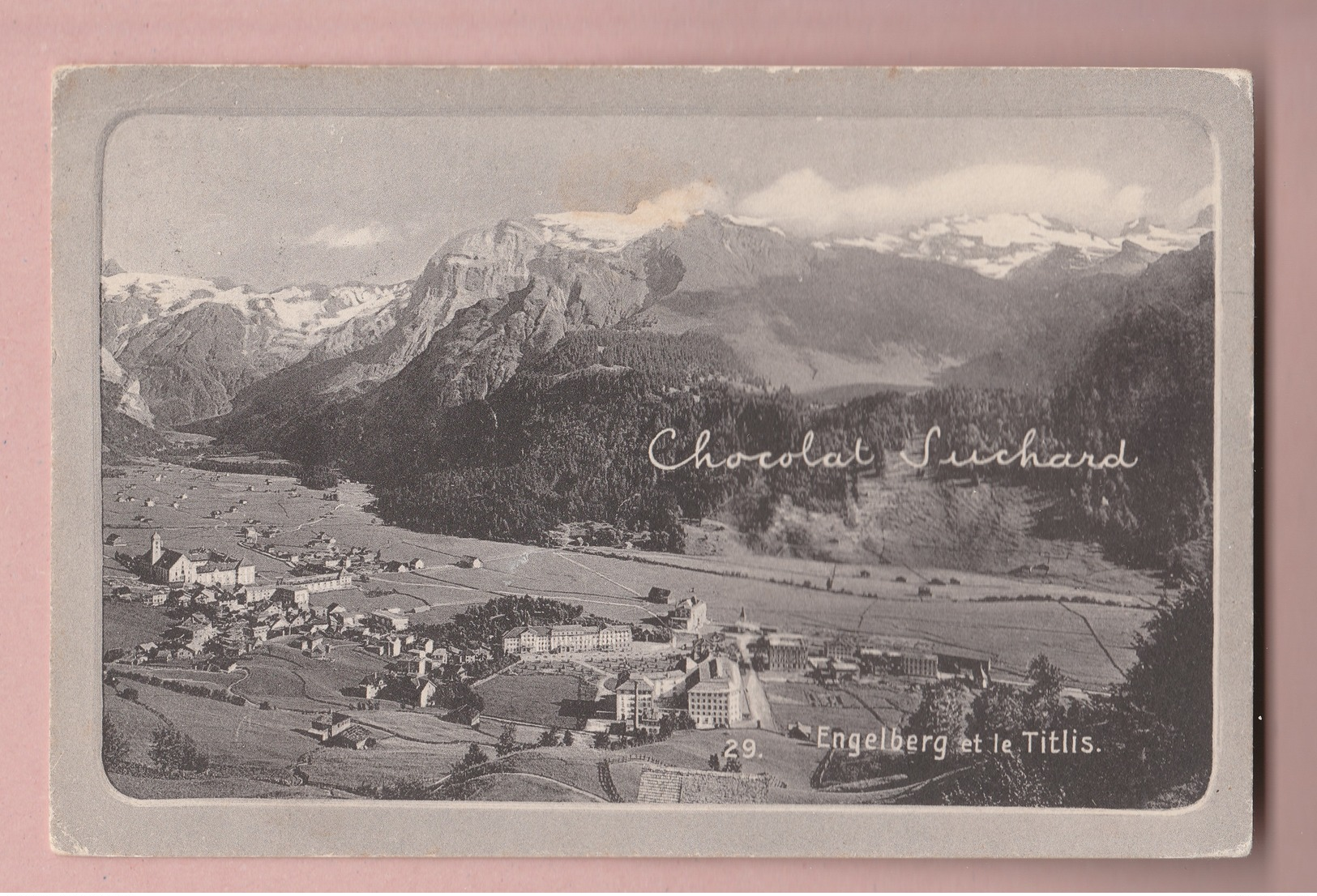 AK OW Engelberg Mit Titlis Ges 07.01.1935 Serrières Verlag Suchard - Engelberg