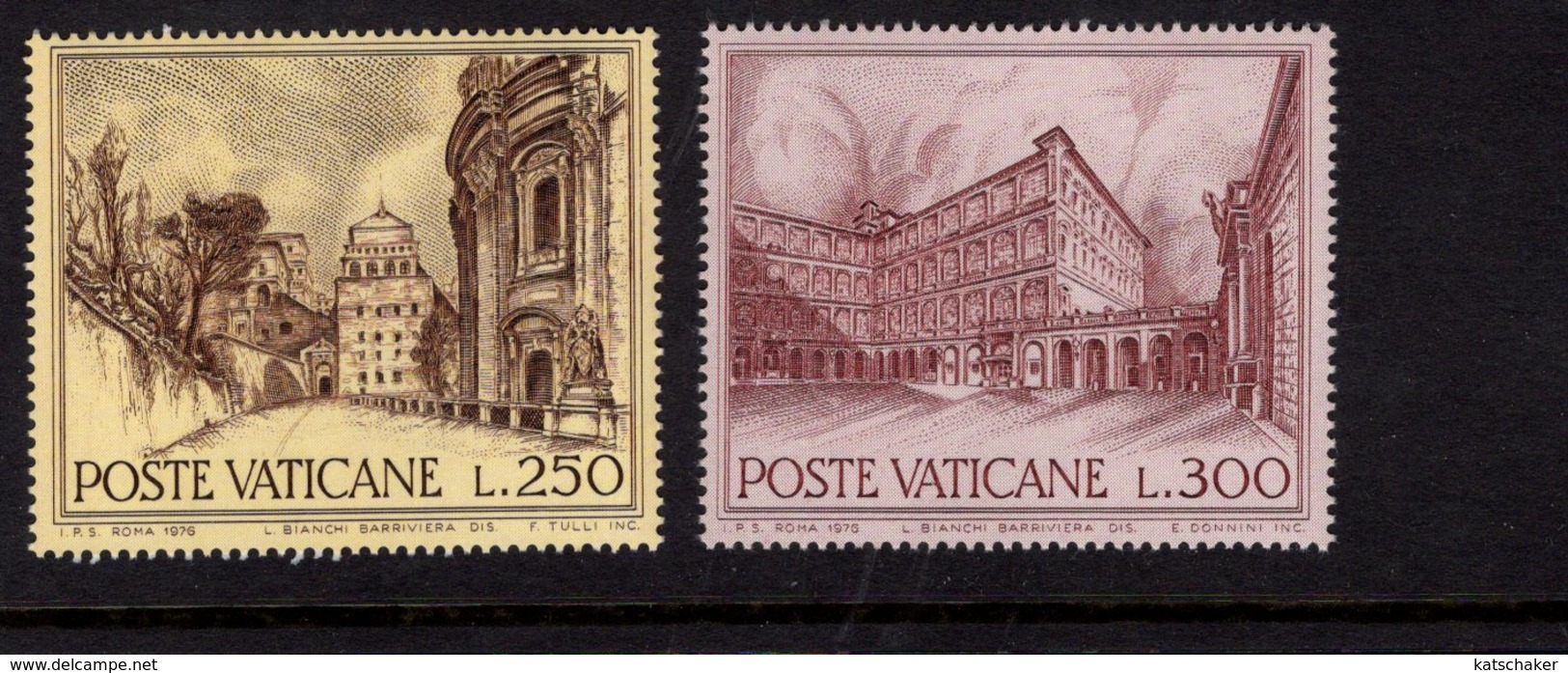 684613864 VATICAN 1976 POSTFRIS MINT NEVER HINGED POSTFRISCH EINWANDFREI SCOTT 601 606 ROMAN VIEUWS - Neufs