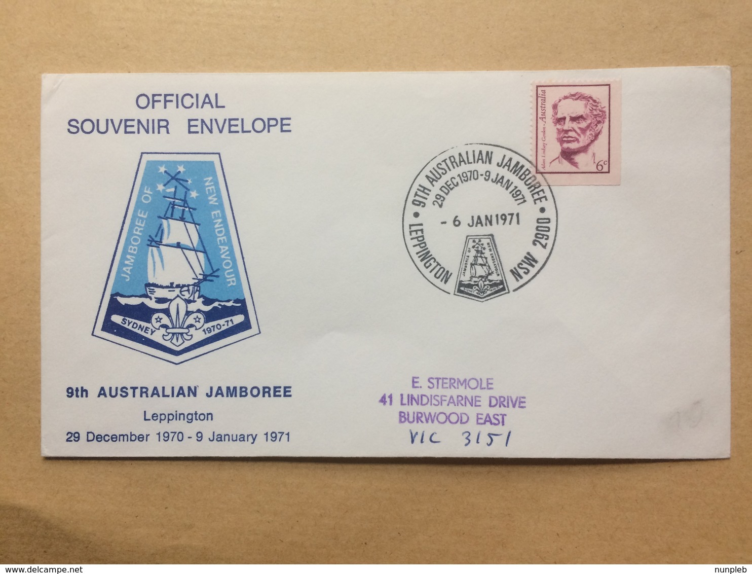 AUSTRALIA - 1971 - 9th Australian Scout Jamboree - Leppington NSW - Covers & Documents