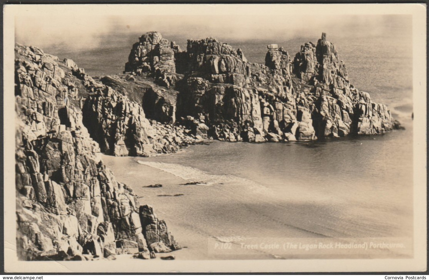 Treen Castle, Porthcurno, Cornwall, 1963 - Penpol Picturecards RP Postcard - Other & Unclassified