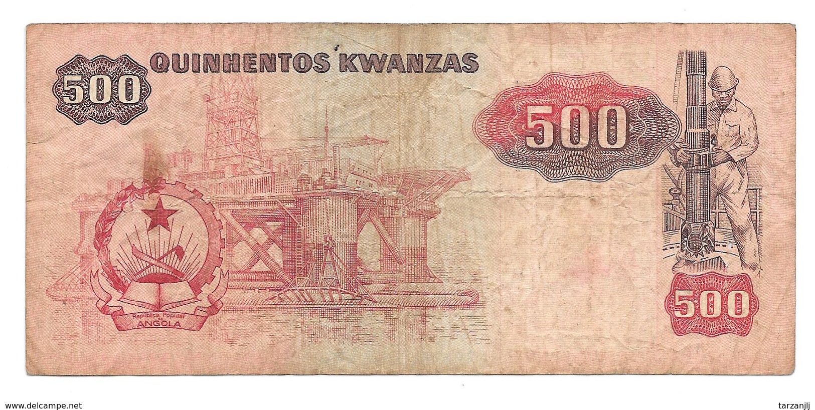 Billet De Quinhentos Kwanzas (500) ANGOLA 1984 - Angola