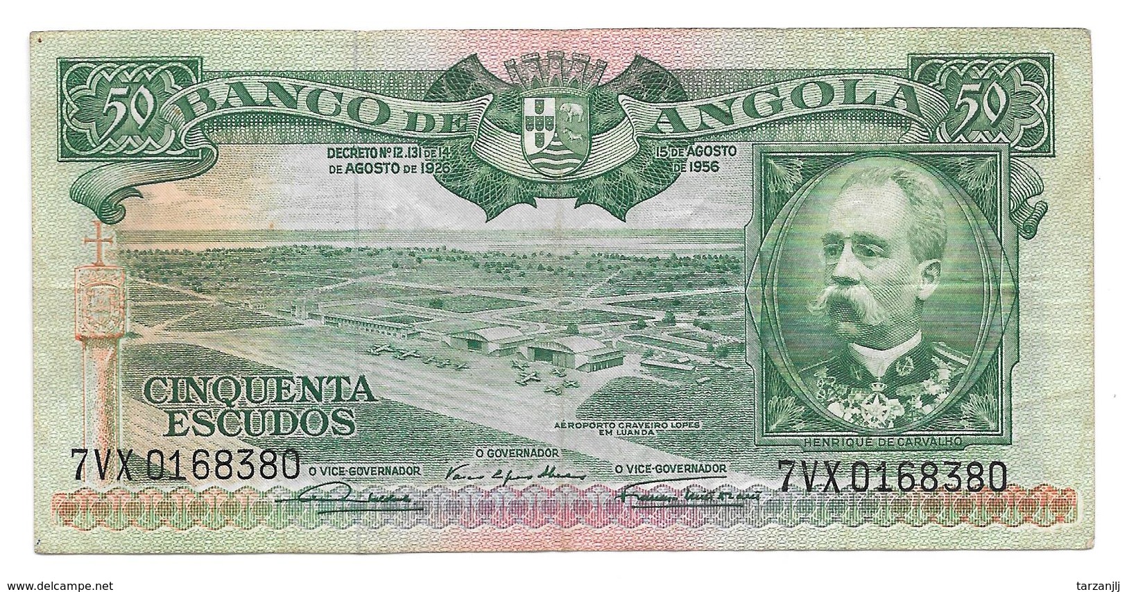 Billet De Cinquenta Escudos (50) ANGOLA 1956 - Angola