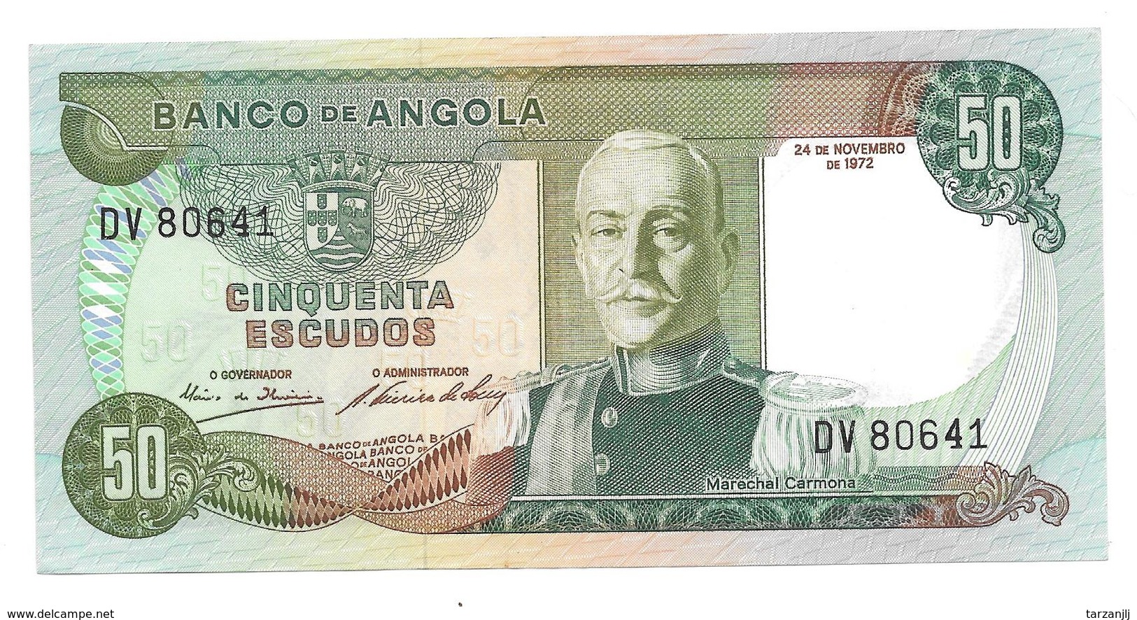 Billet De Cinquenta Escudos (50) ANGOLA 1972 - Angola