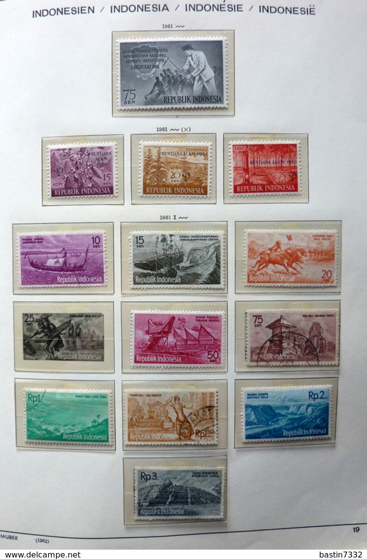 Indonesia/Indonesië collection in Schaubek album