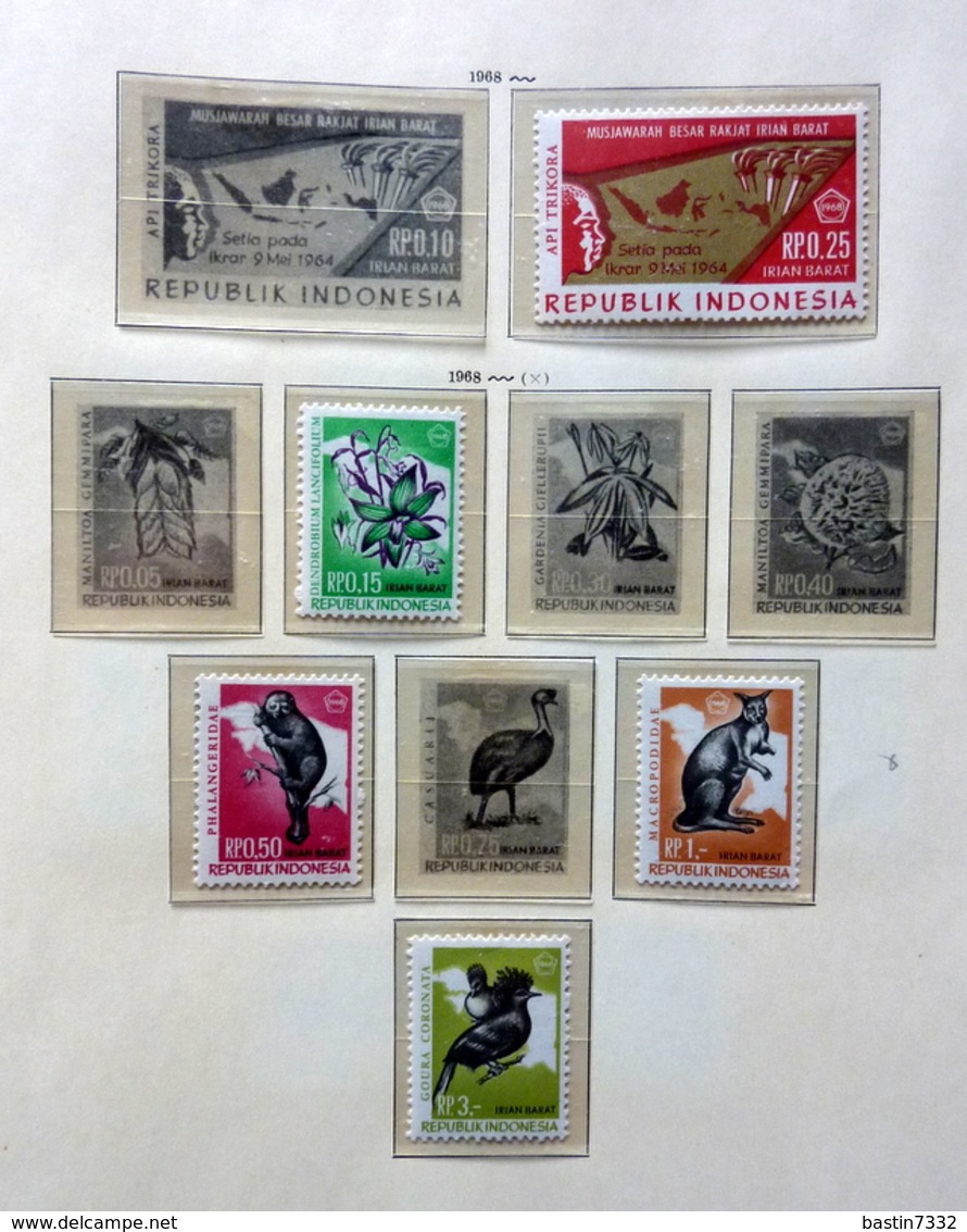 Indonesia/Indonesië collection in Schaubek album