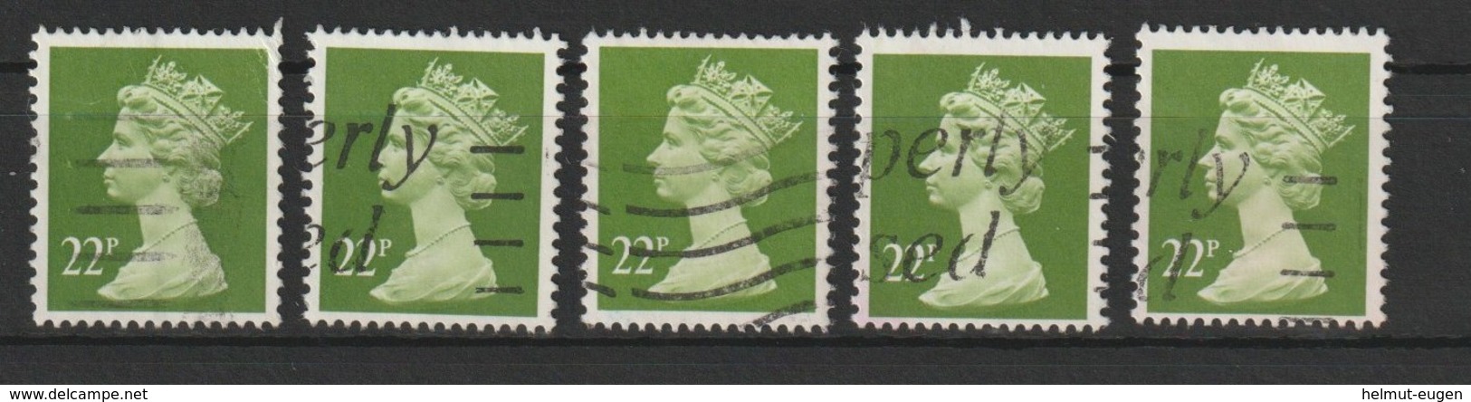 MiNr. 1004  Großbritannien 1984, 28. Aug./1987, 29. Sept. Freimarken: Königin Elizabeth II. - Gebraucht