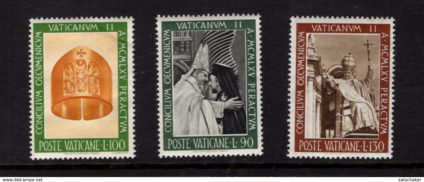 684621409 VATICAN 1966 POSTFRIS MINT NEVER HINGED POSTFRISCH EINWANDFREI SCOTT 439 444 CONCLUSION OF VATICAN II - Neufs