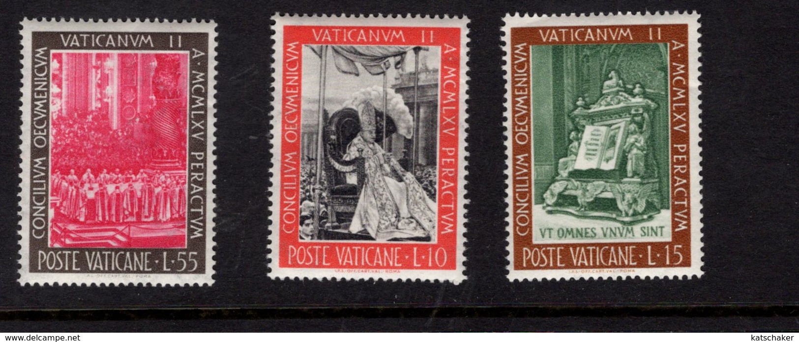 684621409 VATICAN 1966 POSTFRIS MINT NEVER HINGED POSTFRISCH EINWANDFREI SCOTT 439 444 CONCLUSION OF VATICAN II - Neufs