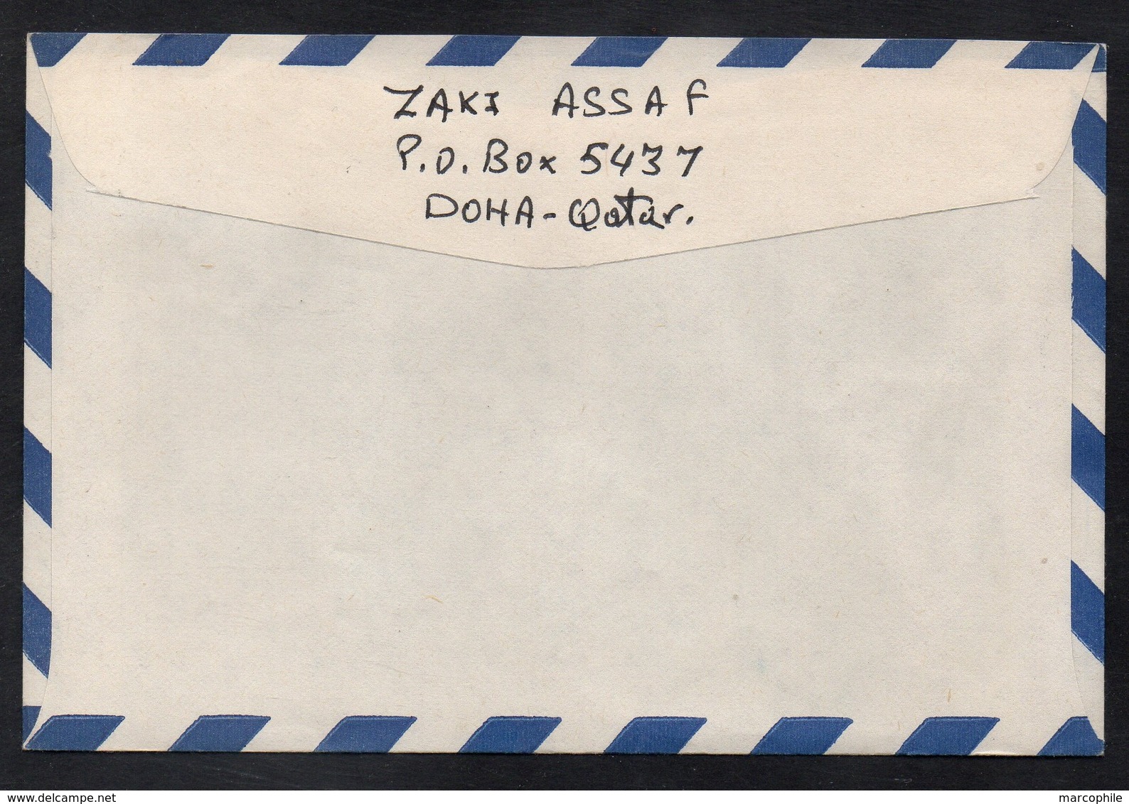 QATAR - MUSHAIREB - DOHA / 1970's LETTRE RECOMMANDEE PAR AVION POUR L'ALLEMAGNE (ref LE2824) - Qatar