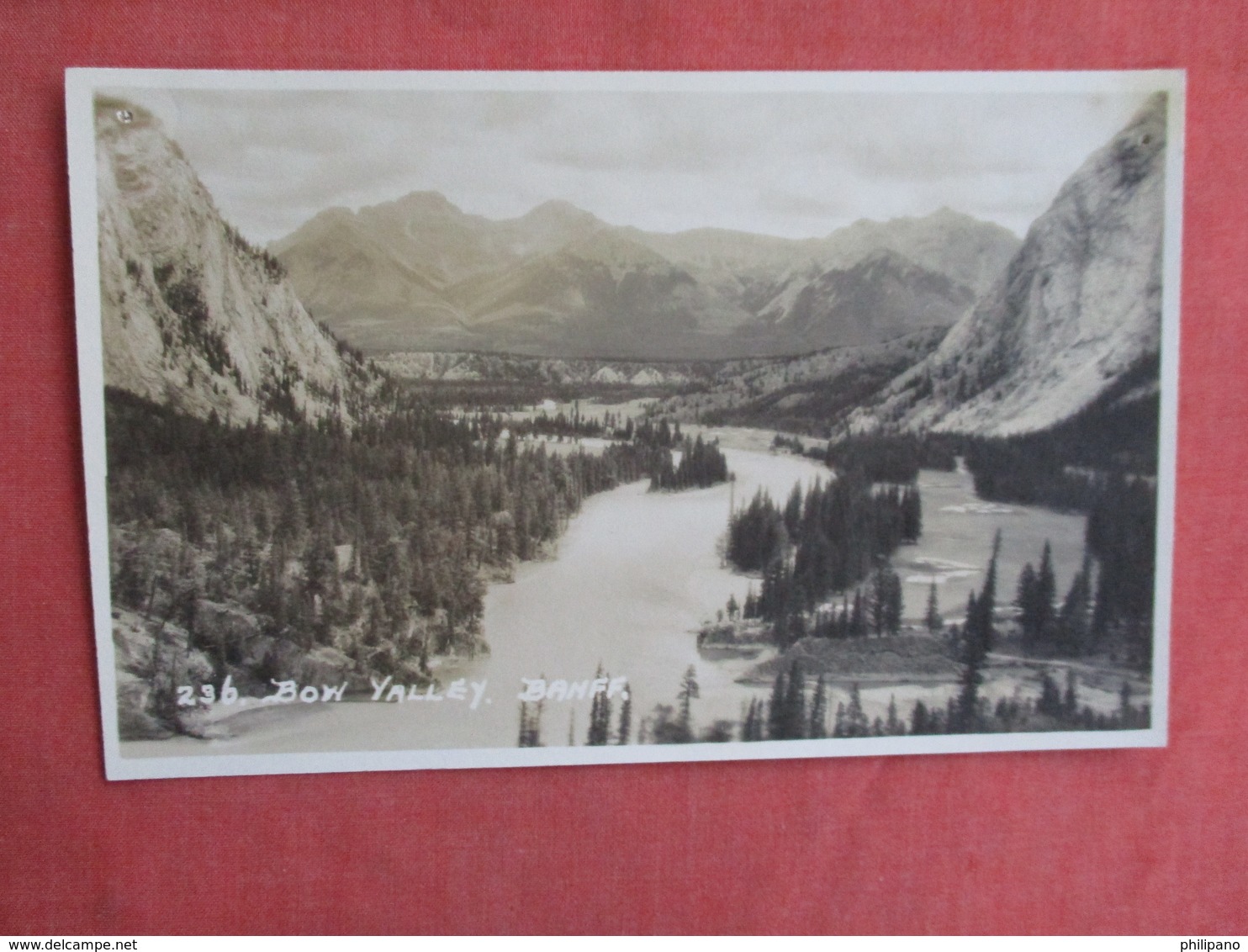 Canada > Alberta > Banff RPPC-- Bow Valley-- Has  2pin Holes    Ref 3101 - Banff