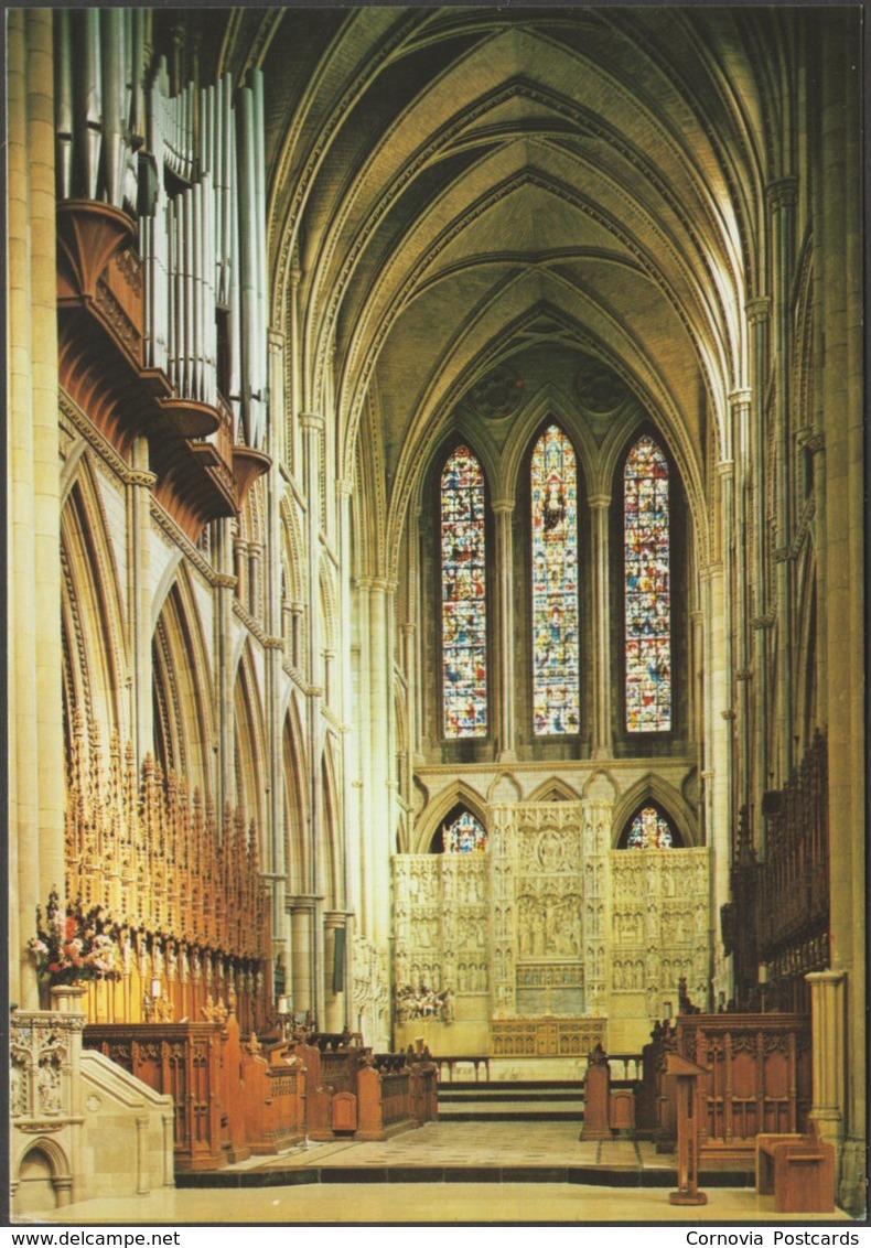 The Quire And Sanctuary, Truro Cathedral, Cornwall, C.1980s - Judges Postcard - Other & Unclassified