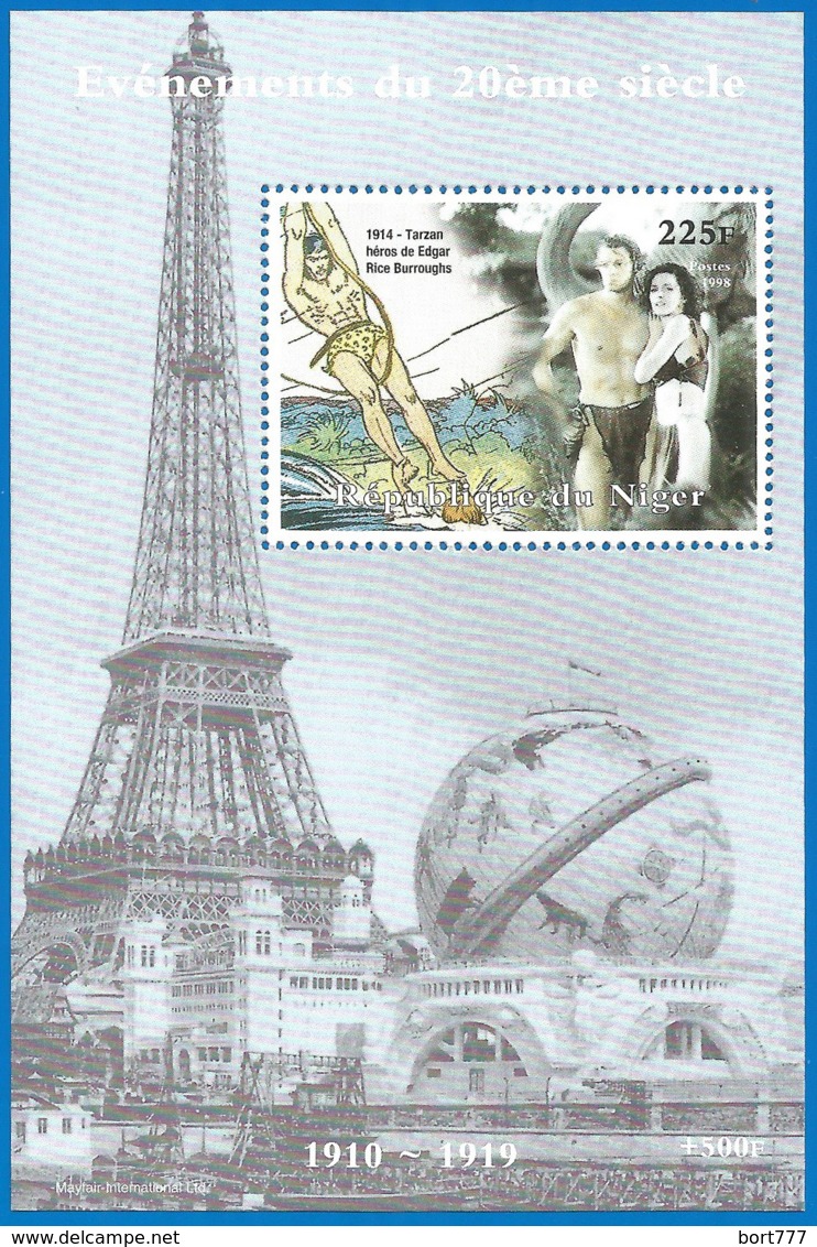 MILLENIUM 1998 Mint Block MNH(**) Tarzan - Vignettes De Fantaisie