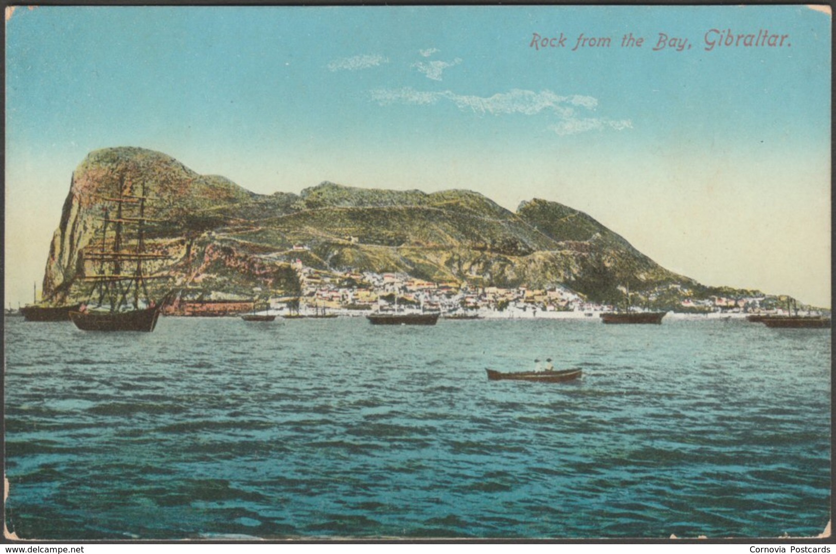 Rock From The Bay, Gibraltar, C.1905-10 - Benzaquen Postcard - Gibraltar