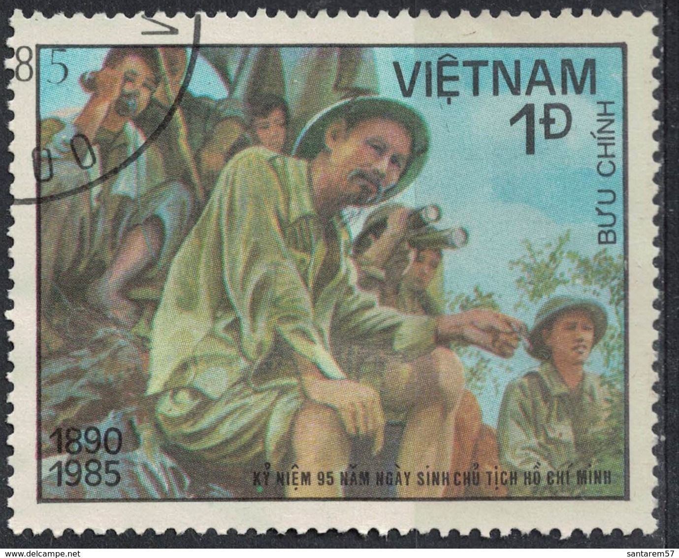 Vietnam 1985 Oblitéré Used Hô Chi Minh Et Ses Partisans - Vietnam