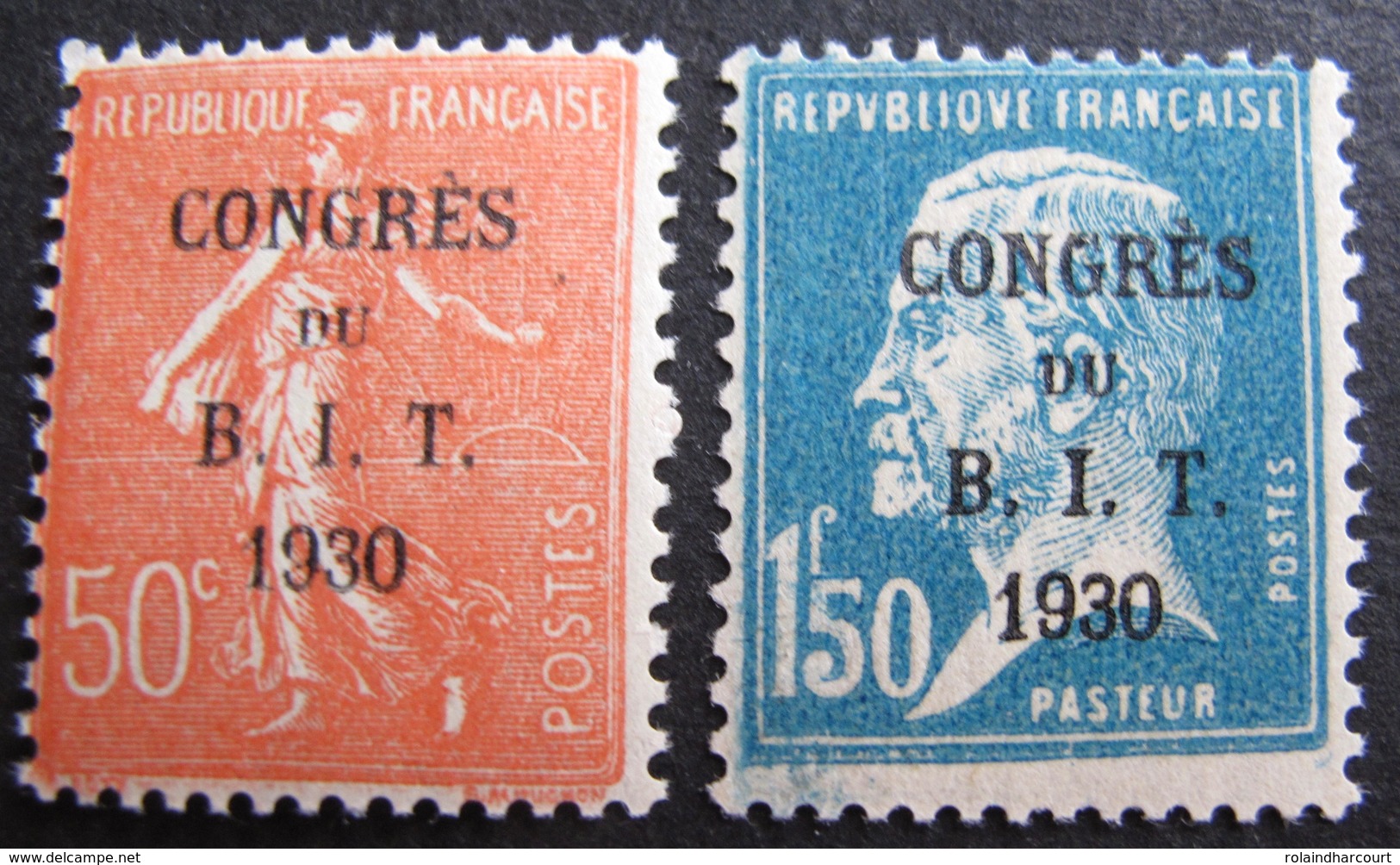 R1680/276 - 1930 - CONGRES DU B.I.T. - N°264 NEUF** + N°265 NEUF* (signé) - Cote : 28,00 € - Neufs