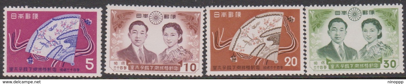 Japan SG798-801 1959 Imperial Wedding, Mint Never Hinged - Unused Stamps