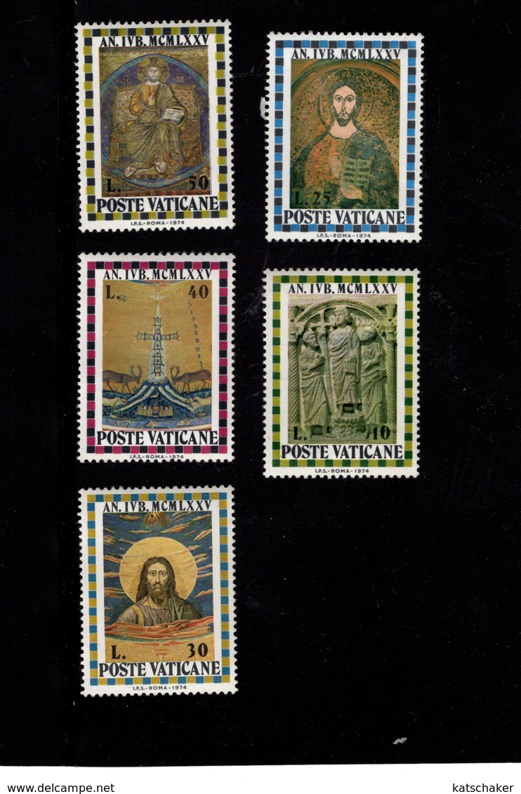 684658012 VATICAN 1974 POSTFRIS MINT NEVER HINGED POSTFRISCH EINWANDFREI SCOTT 561 571 HOIY YEAR 1975 - Neufs