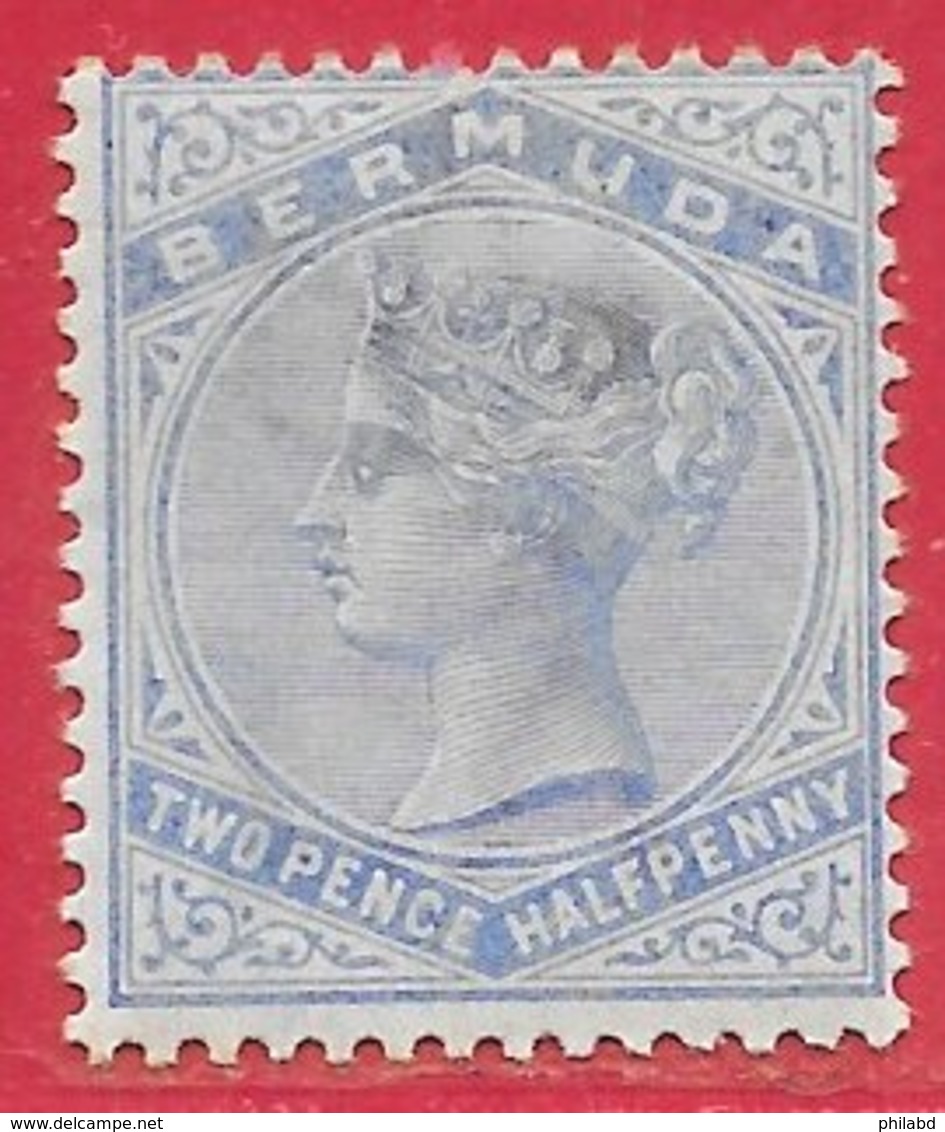 Bermudes N°21 2,5p Outremer (filigrane CA, Dentelé 14) 1884-93 * - Bermudes