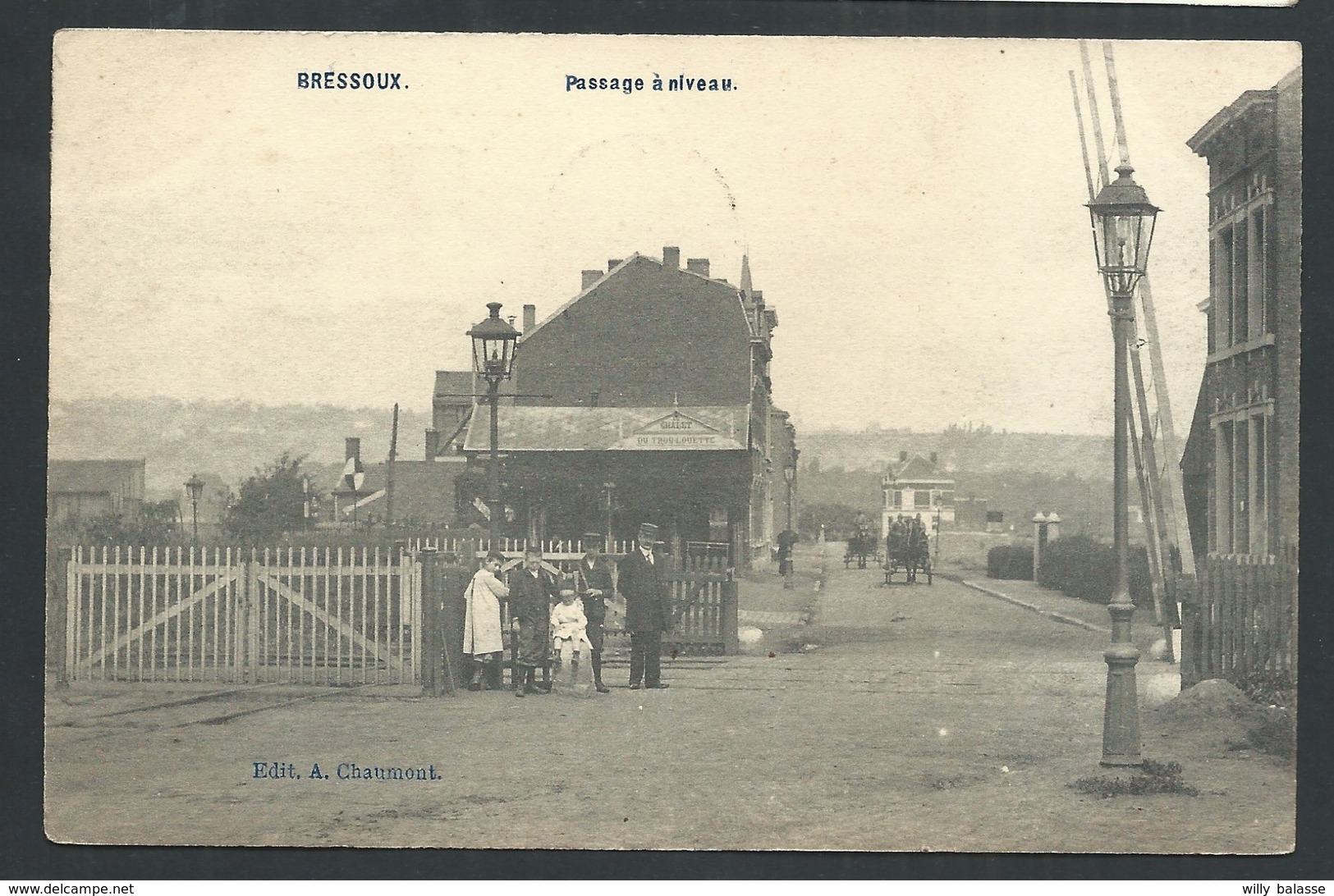 +++ CPA - BRESSOUX - Passage à Niveau - Carte Animée !   // - Liege