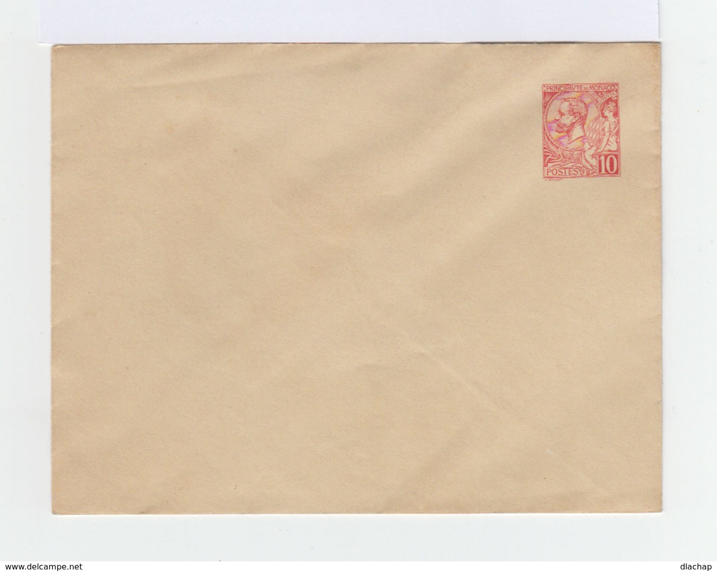 Monaco Entier Postal Type Albert 1er 10 C. Rose Carmin 1906 Enveloppe  Sans Date. (960) - Entiers Postaux