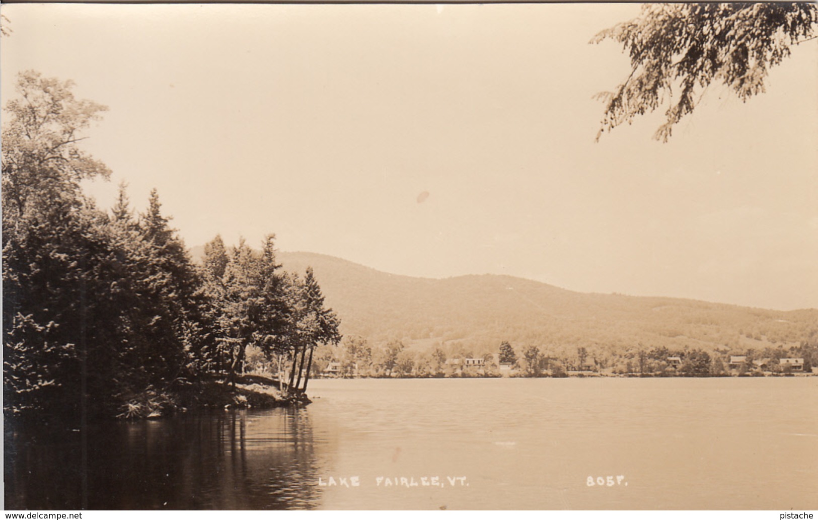 Real Photo Post Card RPPC - Vintage - Lake Fairlee Vermont USA - No. 805F - Excellent Condition Year 1948 (?) - 2 Scans - Other & Unclassified