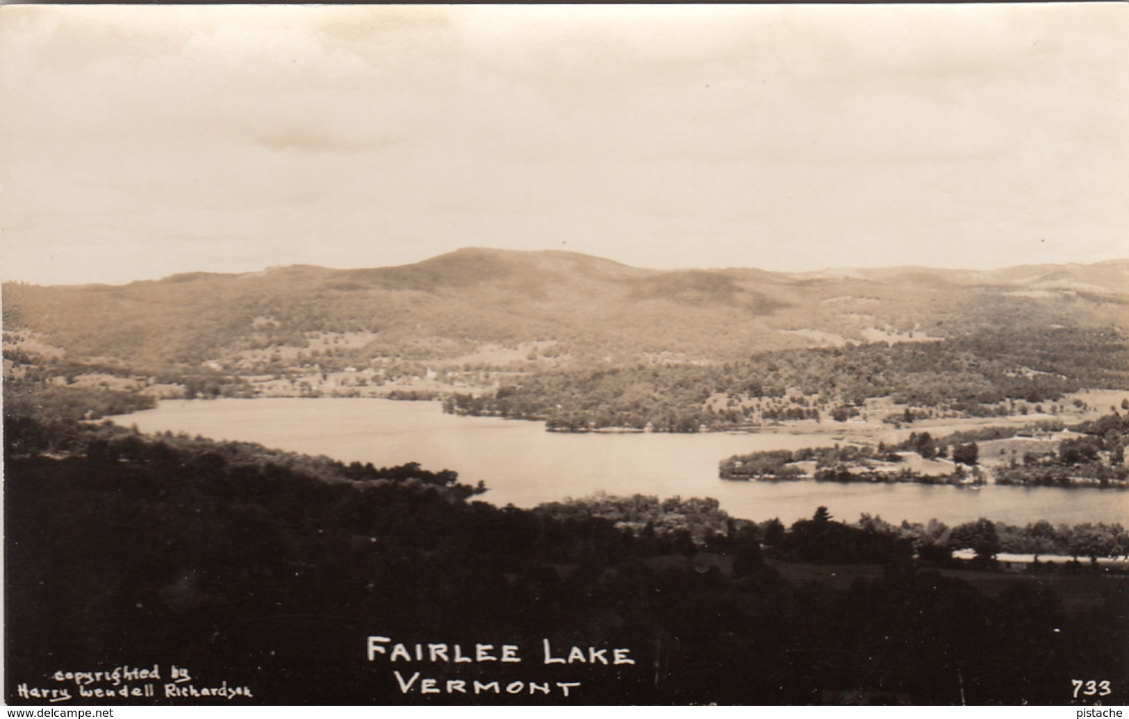 Real Photo RPPC - Vintage - Lake Fairlee Vermont - Excellent Condition - Year 1948 (?) - 2 Scans - Other & Unclassified