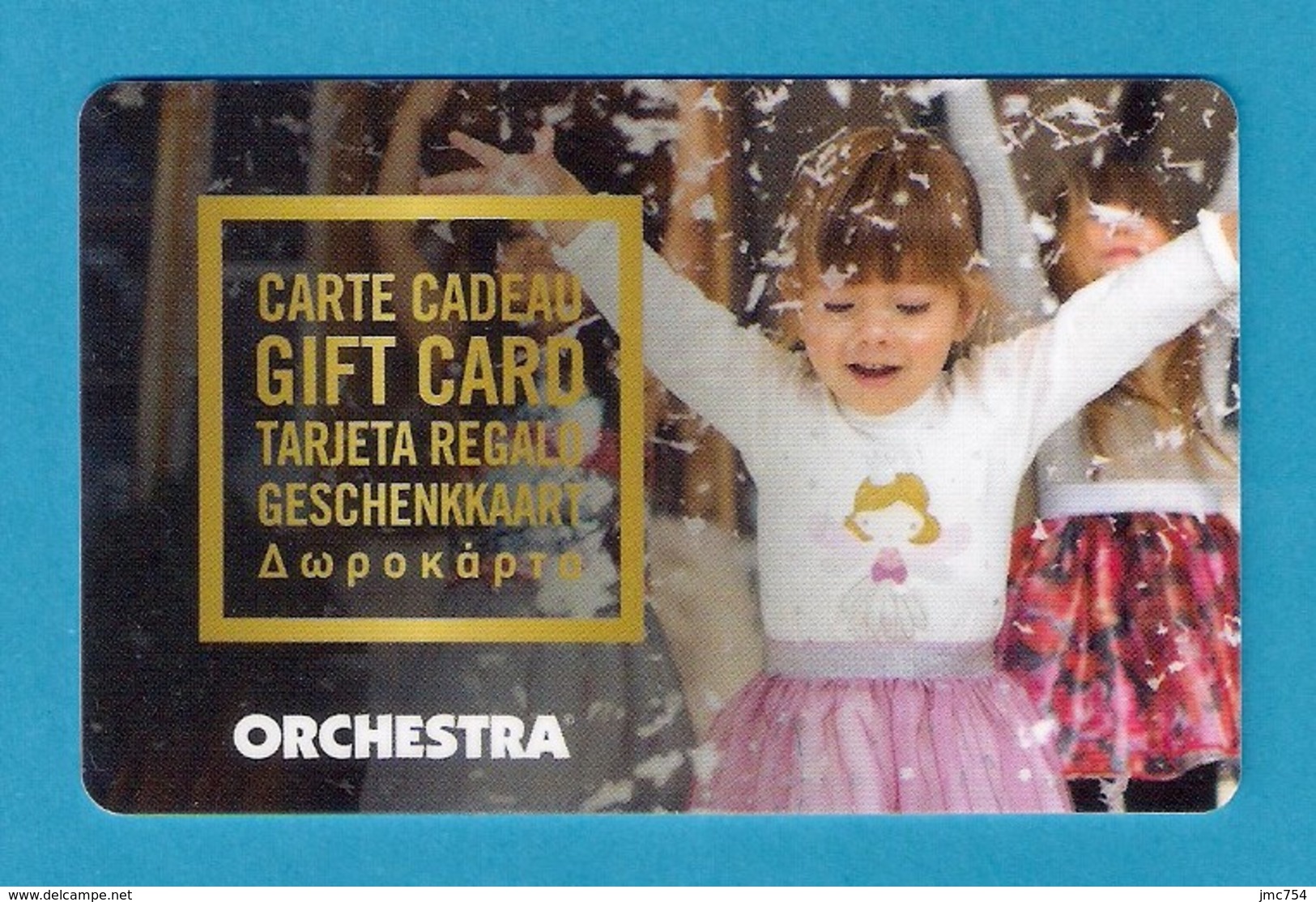 Carte Cadeau.  Gift Card.   ORCHESTRA. - Cartes Cadeaux