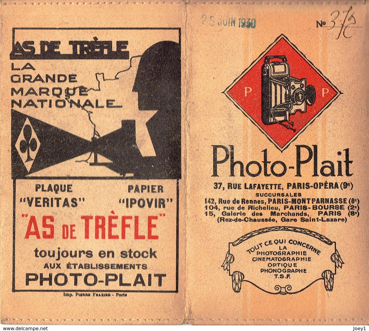 Pochette Labo Photo 1930 Photo Plait,as De Trèfle Avec 11 Tirages D'origine Format 9/11 - Alben & Sammlungen