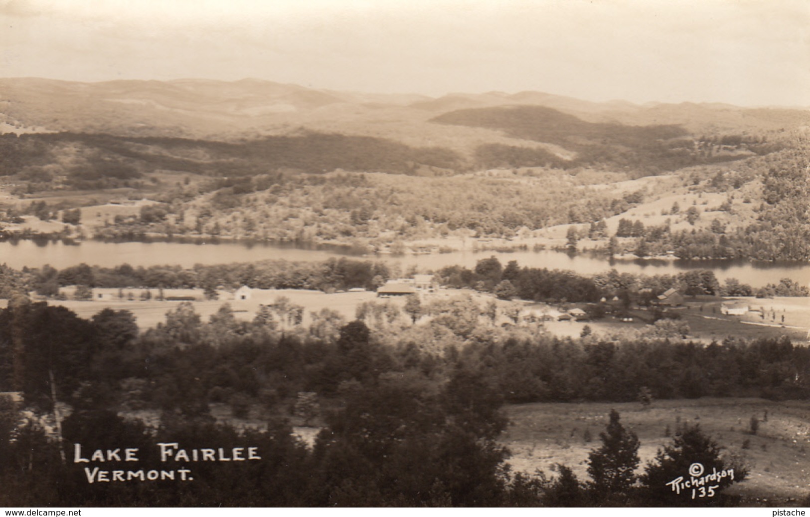 Real Photo RPPC - Vintage - Lake Fairlee Vermont - Excellent Condition - Year 1948 (?) - 2 Scans - Other & Unclassified
