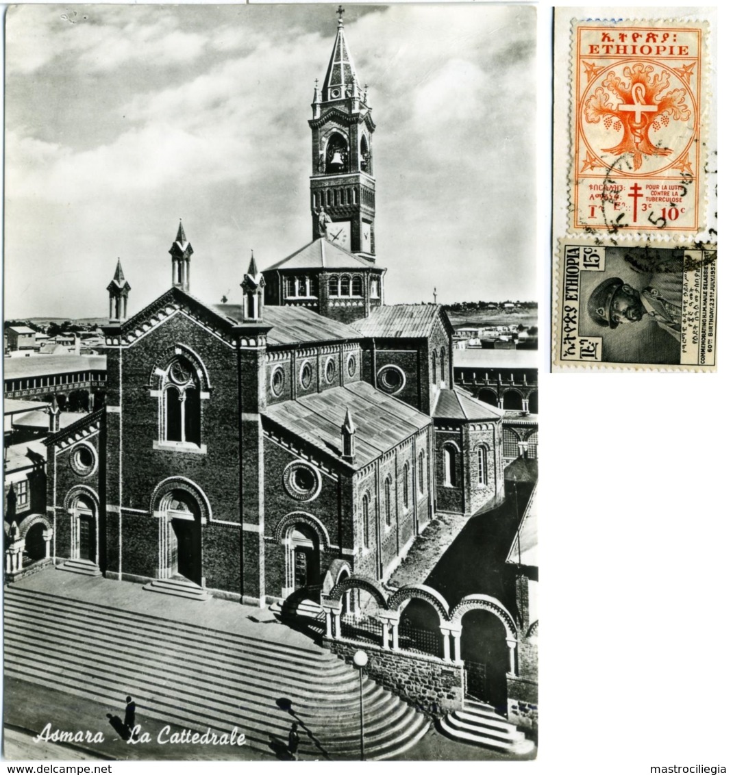 ERITREA  ASMARA  La Cattedrale  Periodo Di Ethiopia  Nice Stamps Negus - Eritrea